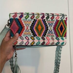 Colorful Geometric Patterned Women Bag